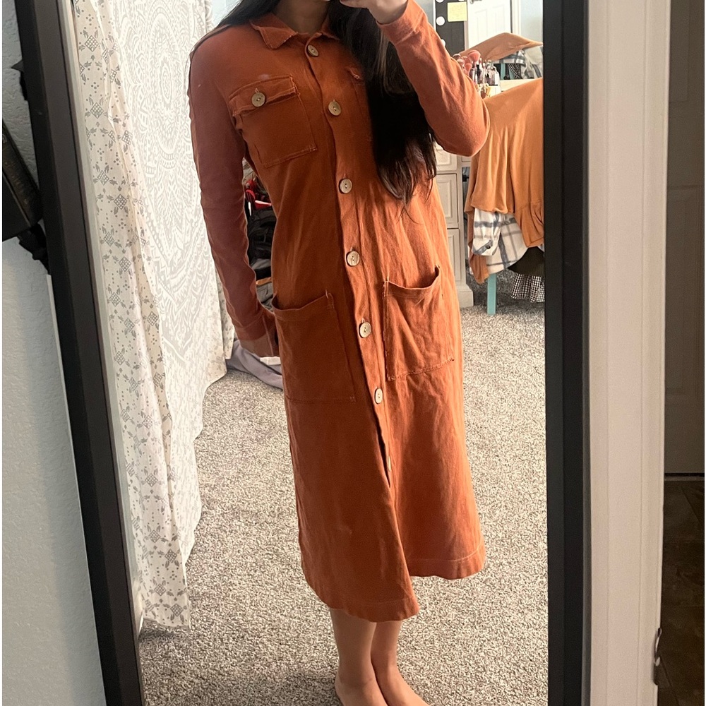 FREE PEOPLE BEACH ORANGE DRESS SIZE XS